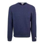 Blå Crew Neck Sweater Regular Fit