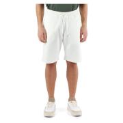 Bomull Bermuda shorts med logo broderi