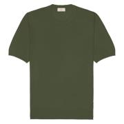 Lin Bomull Grønn T-skjorte