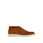 Brune Semskede Slip-On Støvler