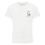 Snoopy Hjerte Brodert Bomull T-skjorte