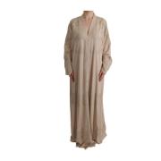 Blomsterapplikasjon Lace Kaftan Kjole