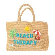 Raffia Beach Therapy Bag Beige