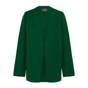 Smaragdgrønn Lin og Virgin Wool Jacket