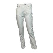 Slim Fit Hvit Damejeans Stretch