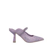 Elegant Slingback Sko med Rhinestone Detalj