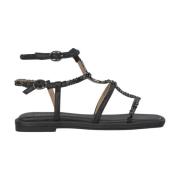 Dobbel armbånd flat sandal