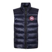 Navy Blue Duck Feather Padded Vest