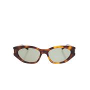 Cateye solbriller i brun skilpadde
