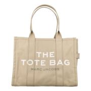 Beige Canvas Tote Bag