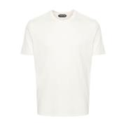 Hvit Lyocell-Bomull T-skjorter