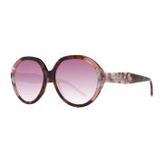 Runde solbriller med rosengradientlinser