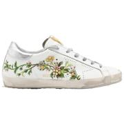 Hvit Blomst Fantasi Sneakers