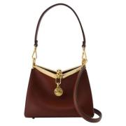 Leather shoulder-bags