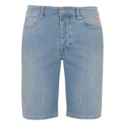 Denim Slim Fit Herre Bermuda Bukser