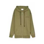 Herre Zip-Up Hoodie med Brysttrykk