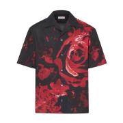 Drop Shoulder Wax Floral Shirt