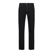 Svart Vasket Slim Fit Selvedge Denim