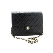 Pre-owned Svart skinn Chanel Flap Bag