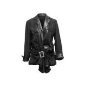 Pre-owned Leather outerwear