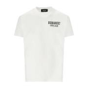 Ceresio 9 Hvit Logo Print T-skjorte