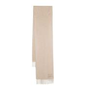 Beige Cashmere Frynset Skjerf