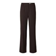 Elegant Wide Leg Coffee Bean Bukse