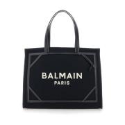 Svart Monogram Canvas Shopper Bag