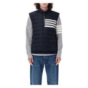 Marineblå Dunfylt Ski Vest 4-Bar Stripe