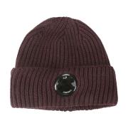 Merino Wool Lens Beanie Hat