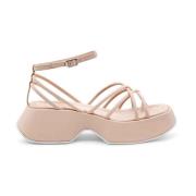 Rosa Nappa Lær Bur Sandal