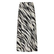 Zebra Print Maxi Skirt