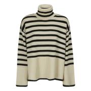 Signatur Stripe Turtleneck Genser