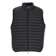 Sort Polstret Vest for Menn