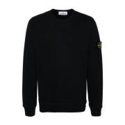 Blå Crew Neck Genser