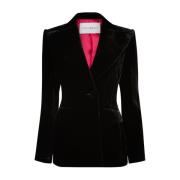 Svart Velvet Blazer