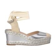 Flettet Skinnkile Sandal