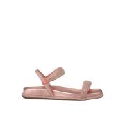 Glitrende flat sandal