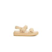 Raffia Sport Sandal - Naturlig Look