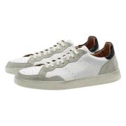 Vintage Skinn Sneaker Kansas Svart