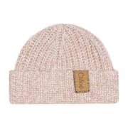 Nøytral Ribbet Beanie Lue