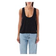 Krystall Tank Top Svart Aw24