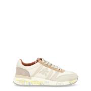 Beige Semsket og Teknisk Stoff Sneaker