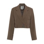 Brun Blazer Aw24 Dameklær