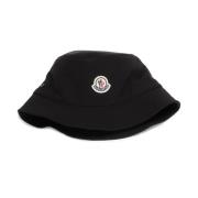 Svart Bucket Hat med Frontlogo