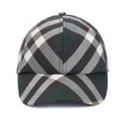 Grønn Rutete Baseballcap