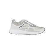 Hvit Polyester Sneaker med Lisser