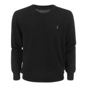 Italiensk Ull Crew Neck Sweater