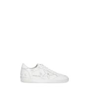 Hvite Skinn Sneakers for Menn