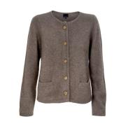 Angora Cardigan med Gullknapper